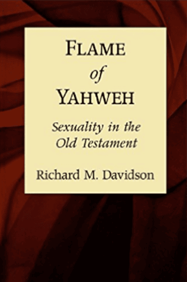 Book cover titled 'Flame of Yahweh' about Old Testament sexuality by Richard M. Davidson.