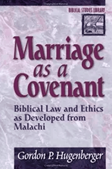Book cover titled 'Marriage as a Covenant' focusing on biblical law and ethics.