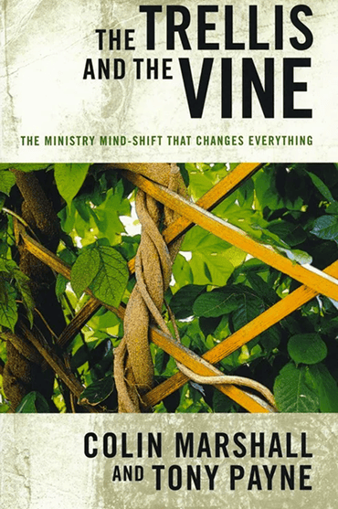 Book cover of 'The Trellis and the Vine' focusing on ministry mind-shift.