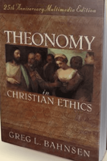 Theology and Christian ethics book cover with historical painting.