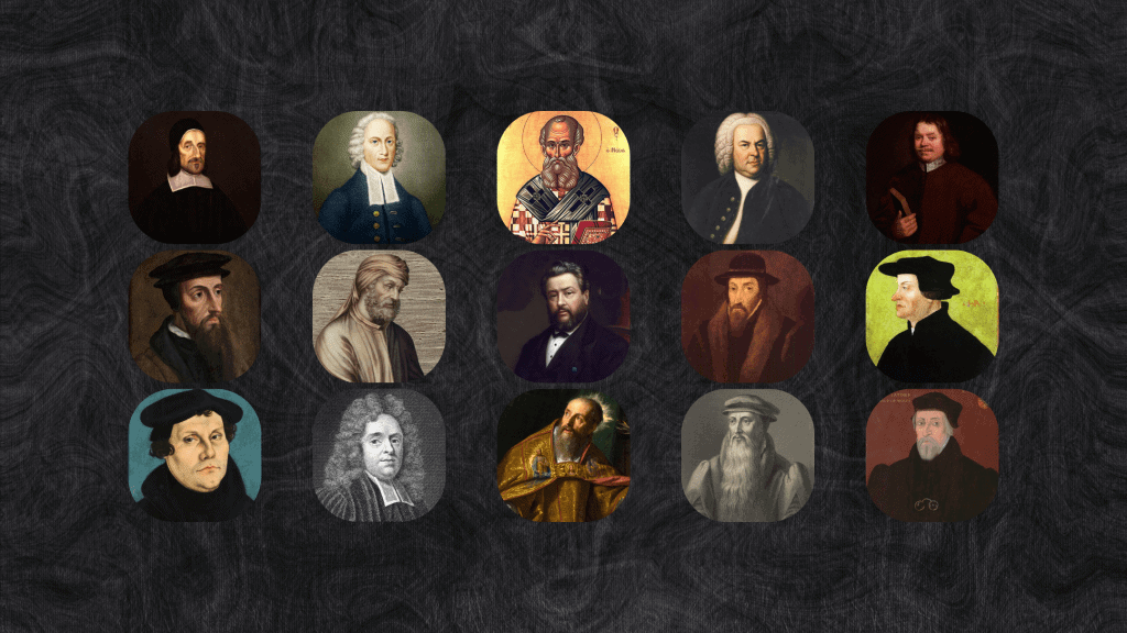 Portraits of historical figures from Voices of Virtue series.